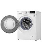 LG 8 kg Washer with 5kg Dryer Front Load washing Machine with AI DD™ (Intelligent Care with 18% More Fabric Protection) , Washer and Dryer in One, Steam,Bigger Capacity in Same Size,SmartThinQ™ (Wi-Fi), Tempered Glass Door, Stainless Lifter., WSV0805WH
