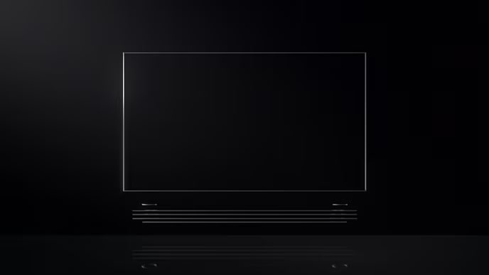 Thin silver color outline that indicates product appearance of LG SIGNATURE OLED TV W.