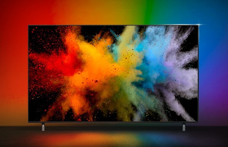 Color power explodes in QNED TV.