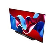 Angled view of LG OLED evo TV