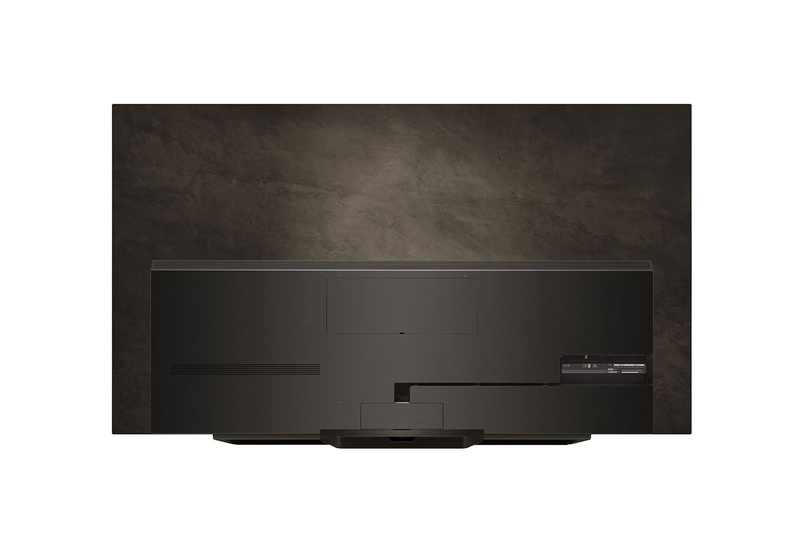Rear view of LG OLED evo TV