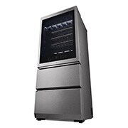 LG SIGNATURE - 420L InstaView Door in Door™ Wine Cellar (Noble Steel) - Energiklass E, 65 vinflaskor och Smart Diagnosis™ med Wi-Fi, LSR200W