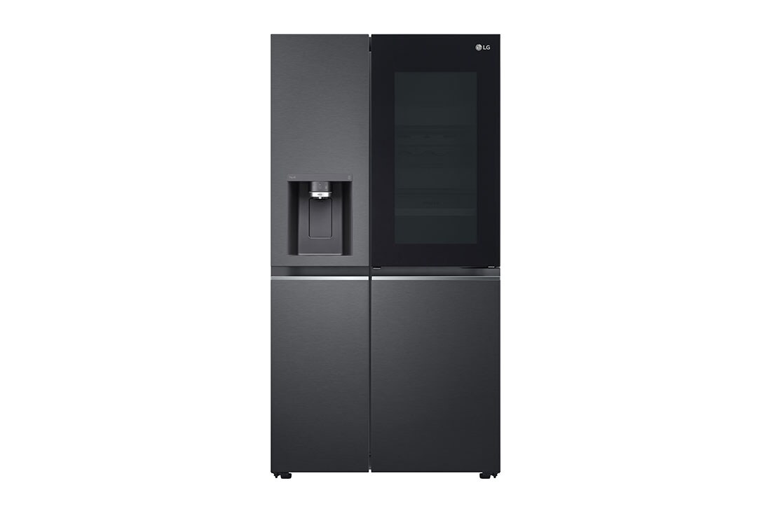 LG  617L Side by Side Fridge with InstaView® Door-in-Door™ in Matt Black, GS-X6172MC