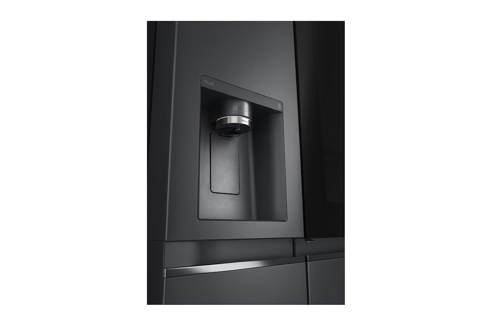 LG  617L Side by Side Fridge with InstaView® Door-in-Door™ in Matt Black, GS-X6172MC