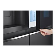 LG  617L Side by Side Fridge with InstaView® Door-in-Door™ in Matt Black, GS-X6172MC