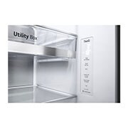 LG  617L Side by Side Fridge with InstaView® Door-in-Door™ in Matt Black, GS-X6172MC
