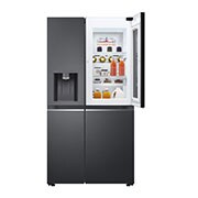 LG  617L Side by Side Fridge with InstaView® Door-in-Door™ in Matt Black, GS-X6172MC
