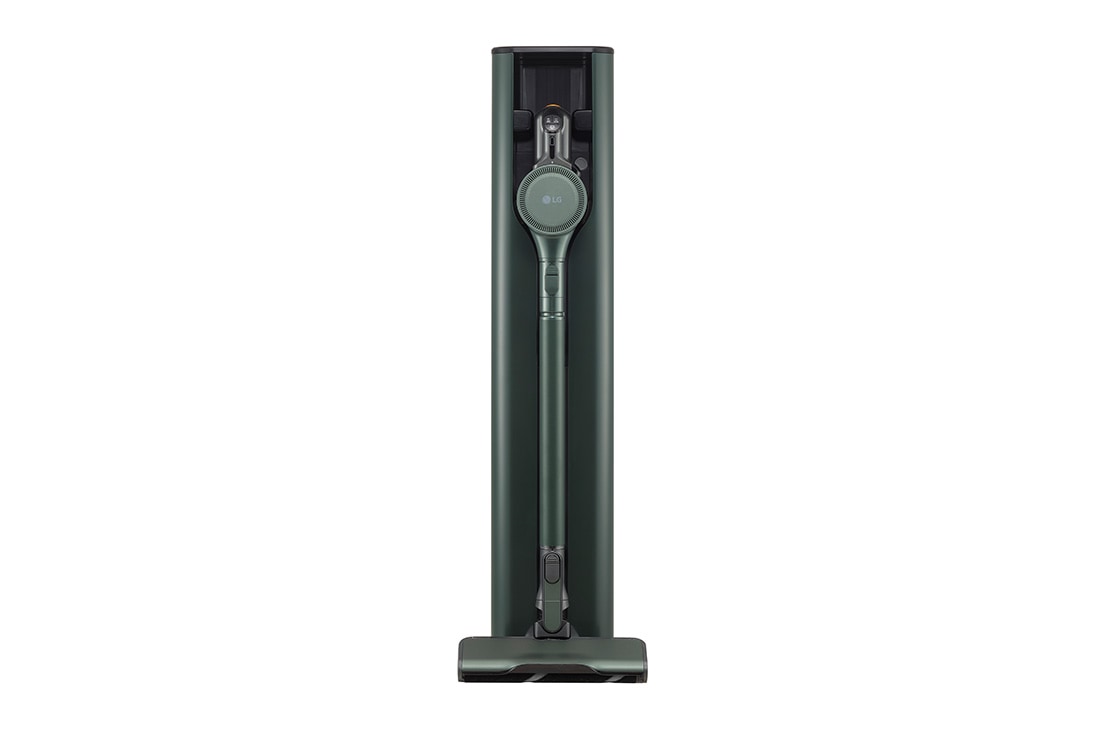 LG Objet Collection | LG CordZero® A9 Kompressor™ Cordless Handstick with All-in-One Tower™ (Calming Green), A9T-STEAM