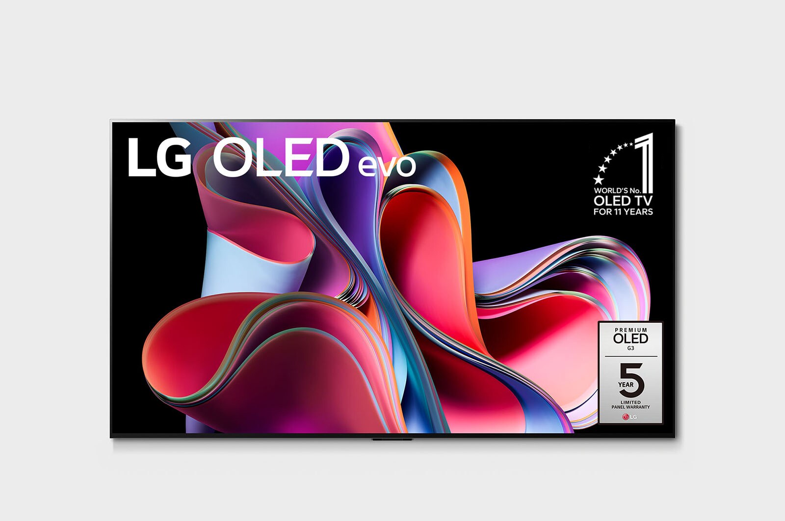 LG OLED evo G3 77 inch TV 4K Smart TV 2023 | Gallery Edition | Wall mounted TV | TV wall design | Ultra HD 4K resolution | AI ThinQ, OLED77G3PSA