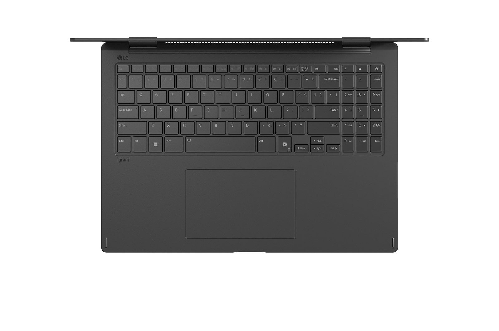Tastaturansicht von oben