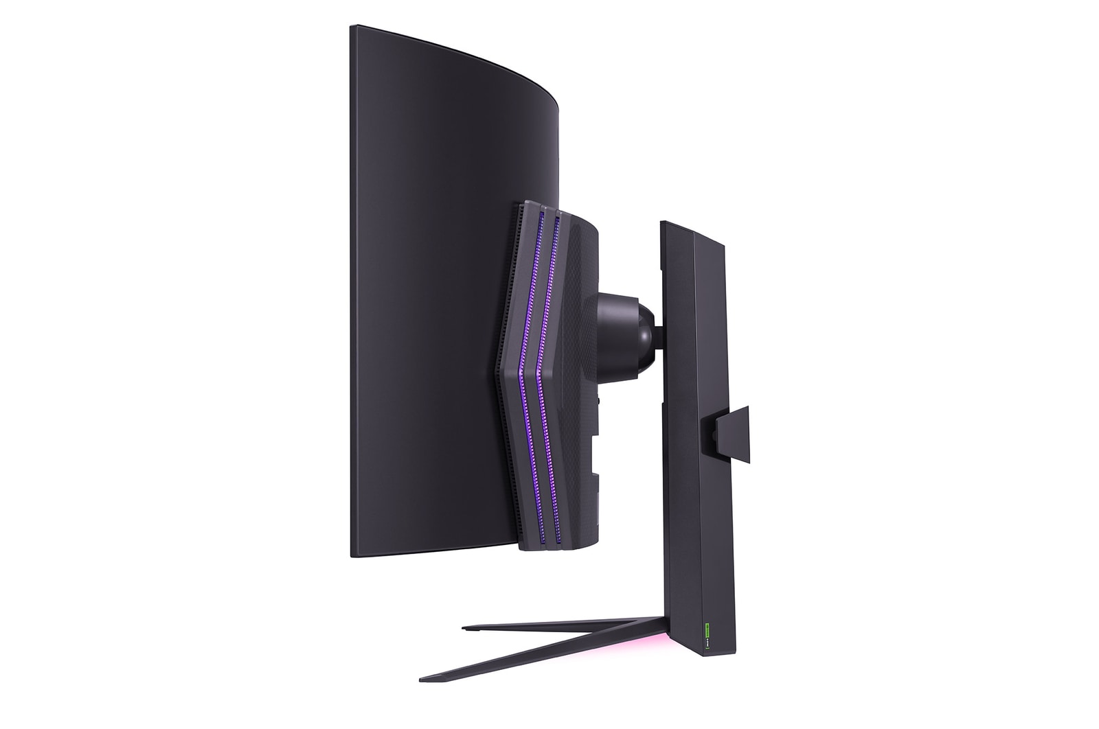 Side view with the light on