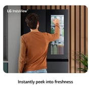LG 508L InstaView® Refrigerator in Essence Matte Black, GF-G4534EP