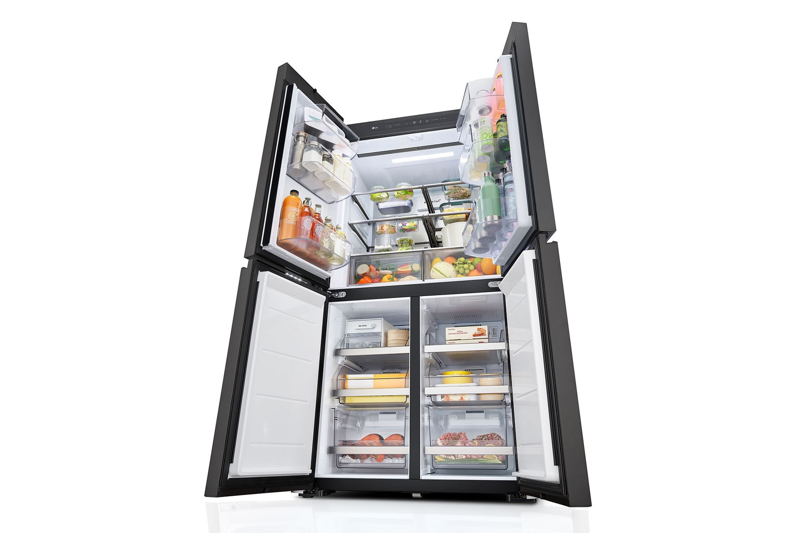 LG 527L InstaView® Fridge with MoodUP™ LED Colour Panels, GF-Q527MU