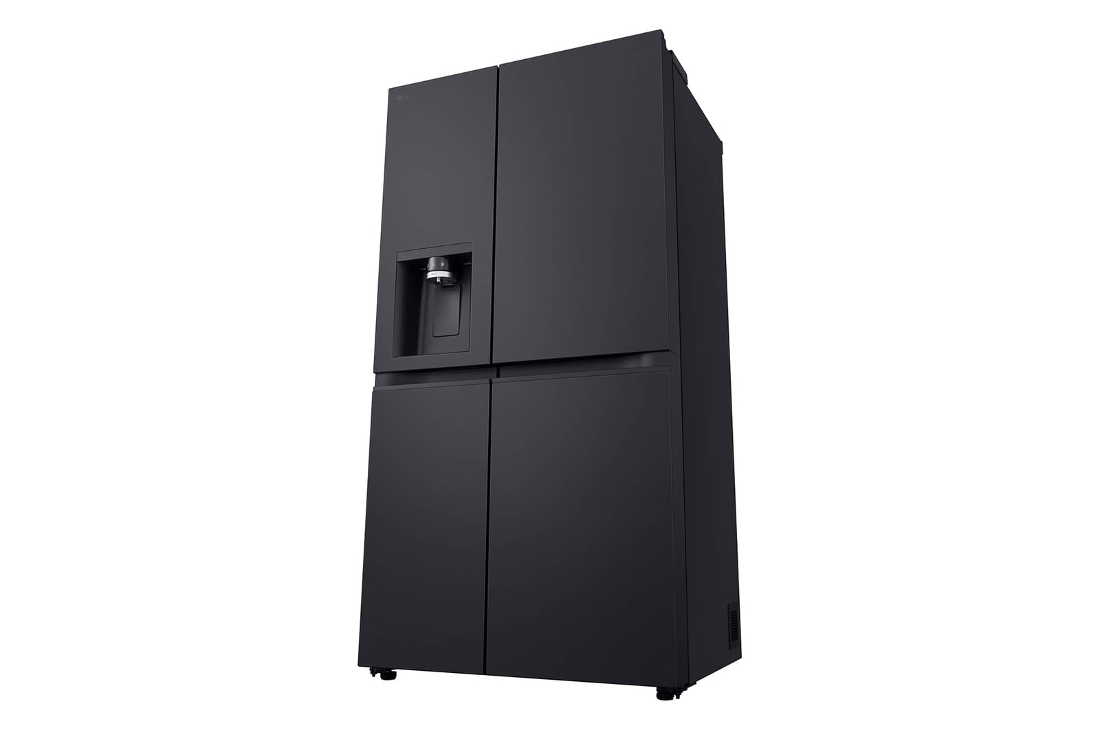 LG 623L Side by Side Fridge with Smart Inverter Compressor™ in Essence Black Steel, GS-L6104EV
