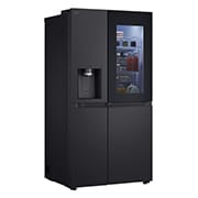 LG 628L InstaView® Door-in-Door® Side by Side Fridge in Essence Black Steel, GS-X6104EV