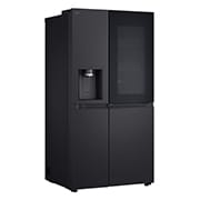 LG 628L InstaView® Door-in-Door® Side by Side Fridge in Essence Black Steel, GS-X6104EV