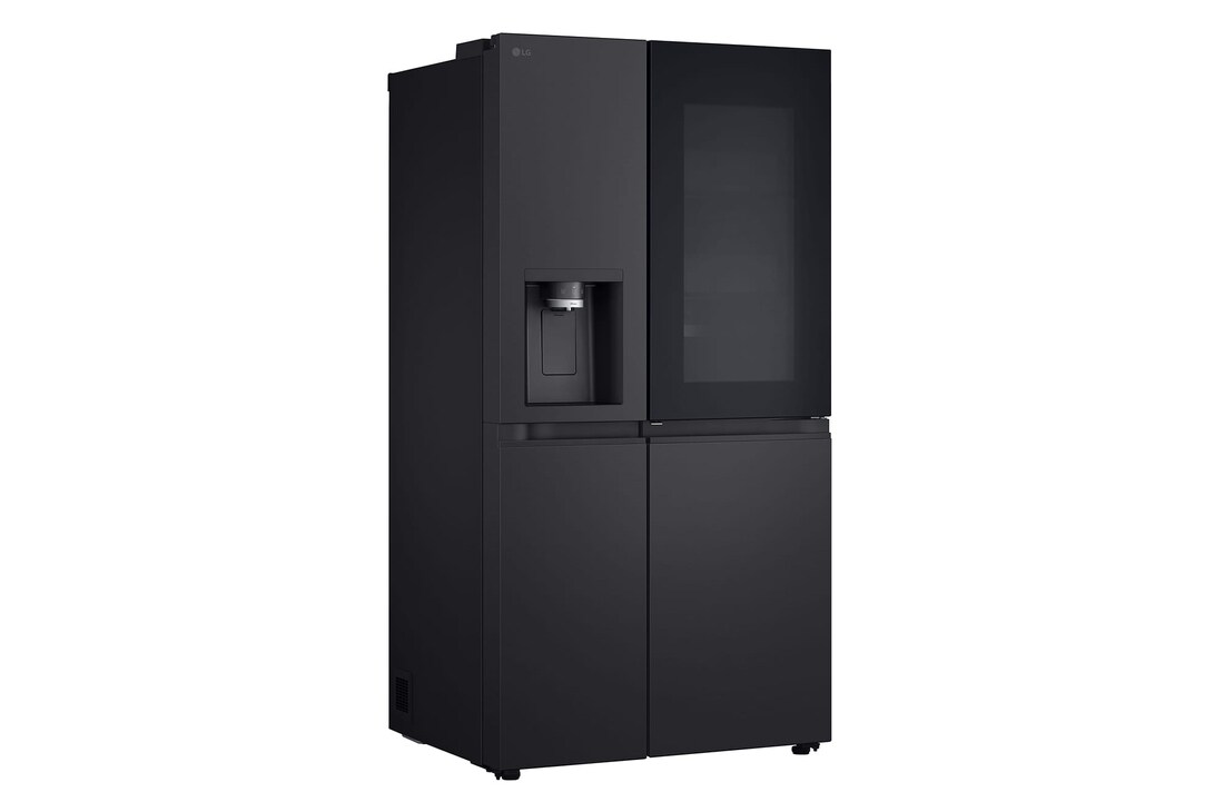 LG 628L InstaView® Door-in-Door® Side by Side Fridge in Essence Black Steel, GS-X6104EV