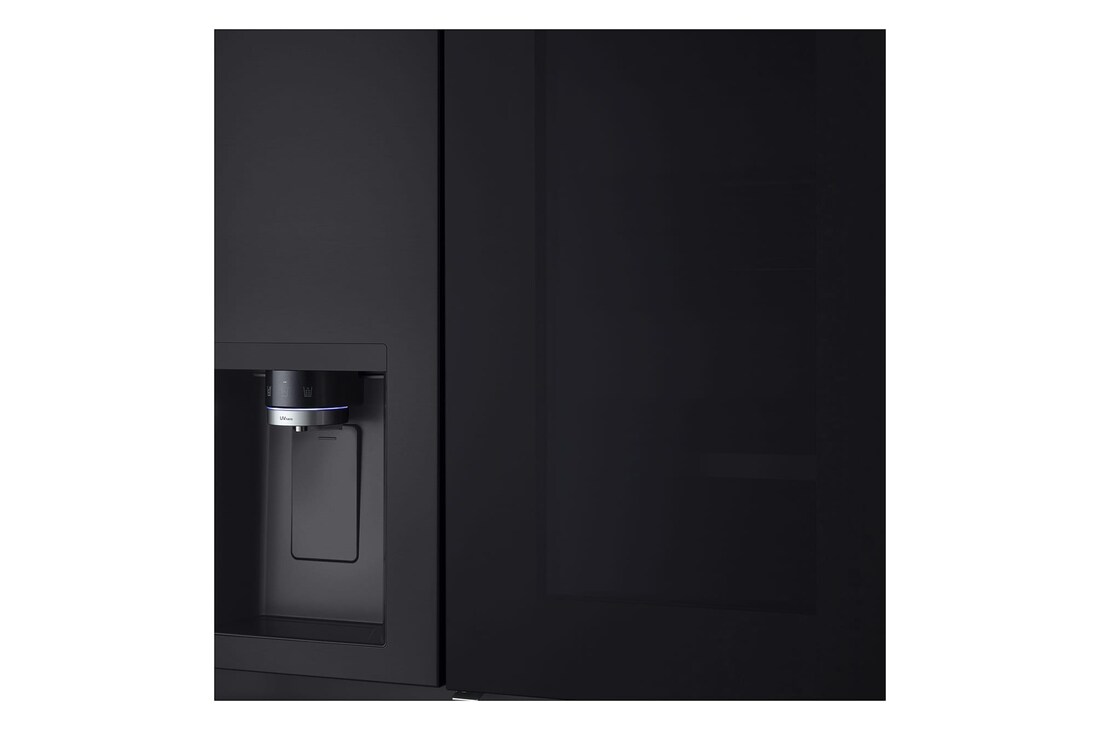 LG 628L InstaView® Door-in-Door® Side by Side Fridge in Essence Black Steel, GS-X6104EV