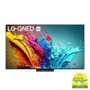 Front view of QNED86 with LG QNED, and 2024 on screen