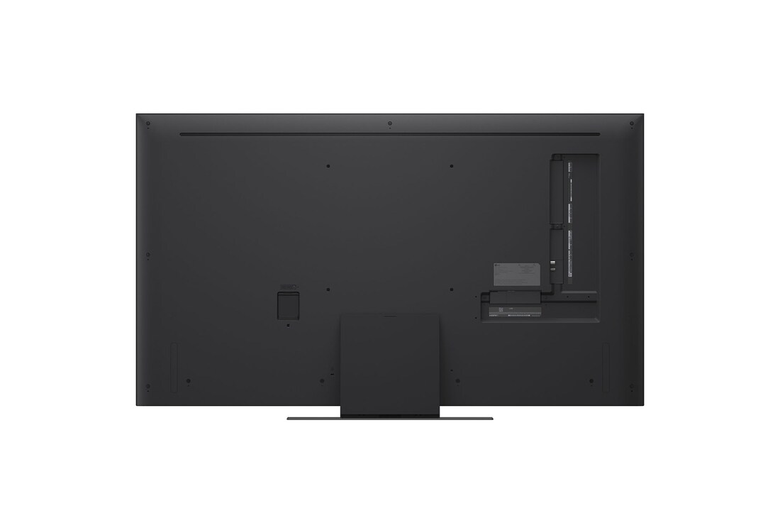 LG AI Magic Remote in front of an LG TV screen. On the screen is a personalized greeting from the LG AI with custom keywords based on the user's search and watch history. By the remote is an icon and label showing that the AI Concierge functionality is easily accessible with one short press on the AI button. 