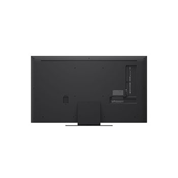 LG AI Magic Remote in front of an LG TV screen. On the screen is a personalized greeting from the LG AI with custom keywords based on the user's search and watch history. By the remote is an icon and label showing that the AI Concierge functionality is easily accessible with one short press on the AI button. 