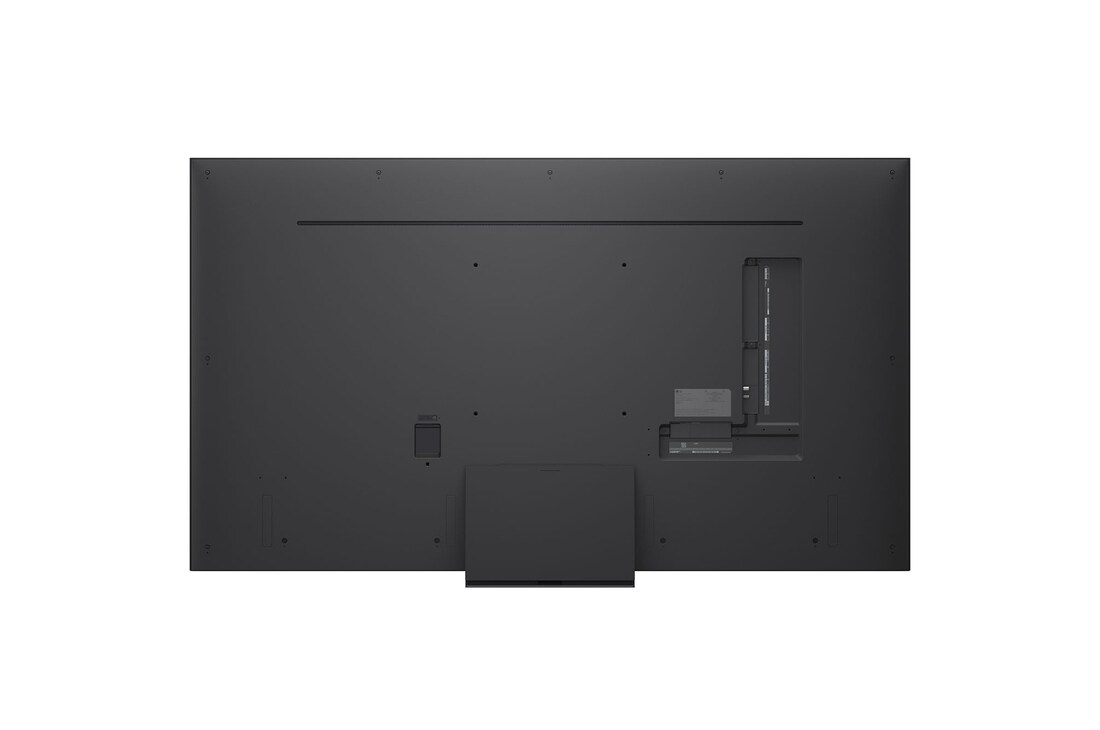 LG AI Magic Remote in front of an LG TV screen. On the screen is a personalized greeting from the LG AI with custom keywords based on the user's search and watch history. By the remote is an icon and label showing that the AI Concierge functionality is easily accessible with one short press on the AI button. 