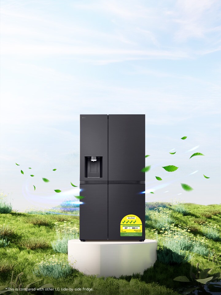 First Side by Side Fridge with 4-Ticks Energy Efficiency