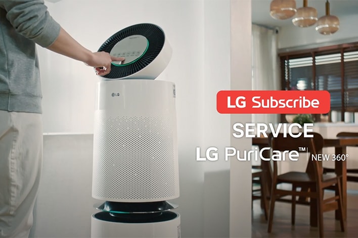 LG air purifiers maintenance steps by/for expert visit care