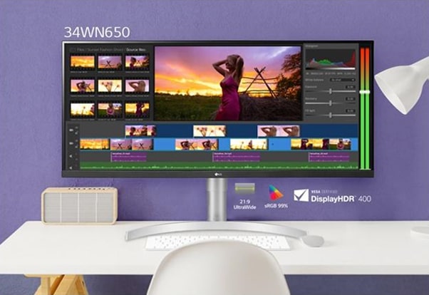 จอมอนิเตอร์ LG UltraWide ขนาด 34 นิ้ว