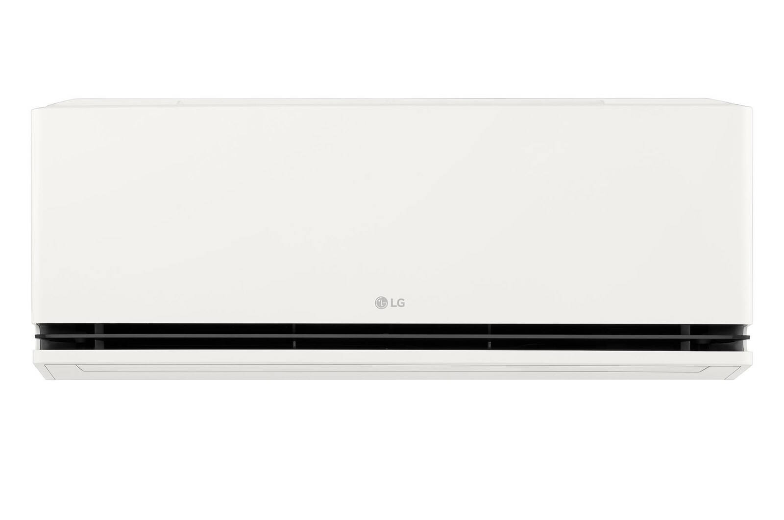 มุมมองด้านหน้าของเครื่องปรับอากาศ LG 24000 BTU DUALCOOL AI Air {SAQ24}
