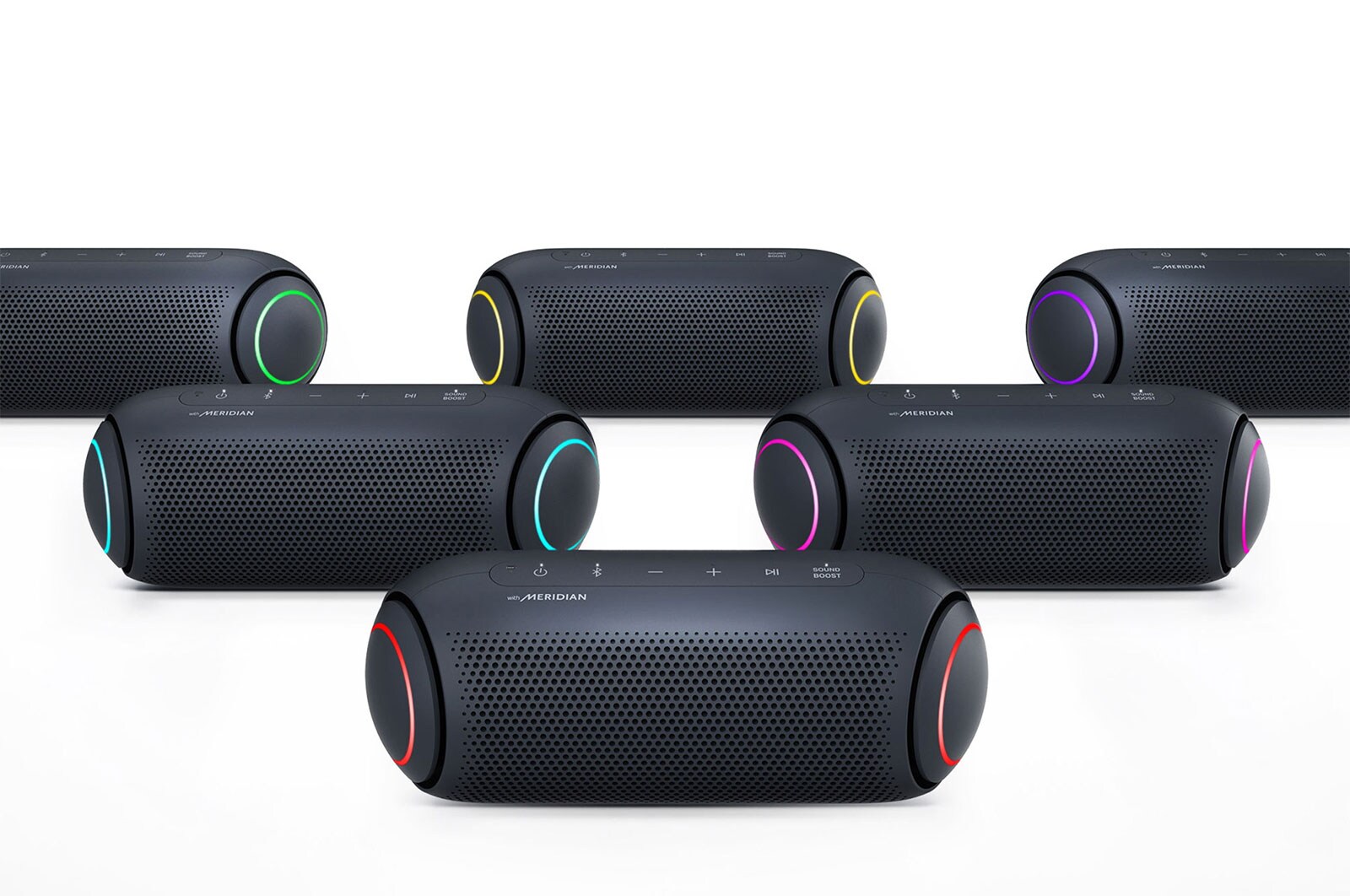 LG XBOOM Go PL5 ลำโพงบลูทูธแบบพกพา l Meridian Sound l Dual Action Bass, PL5