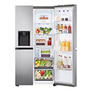 LG ตู้เย็น Side-by-Side รุ่น GC-L257SLNL ขนาด 22.4 คิว ระบบ Linear Inverter Compressor พร้อม Smart WI-FI control ควบคุมสั่งงานผ่านสมาร์ทโฟน, GC-L257SLNL