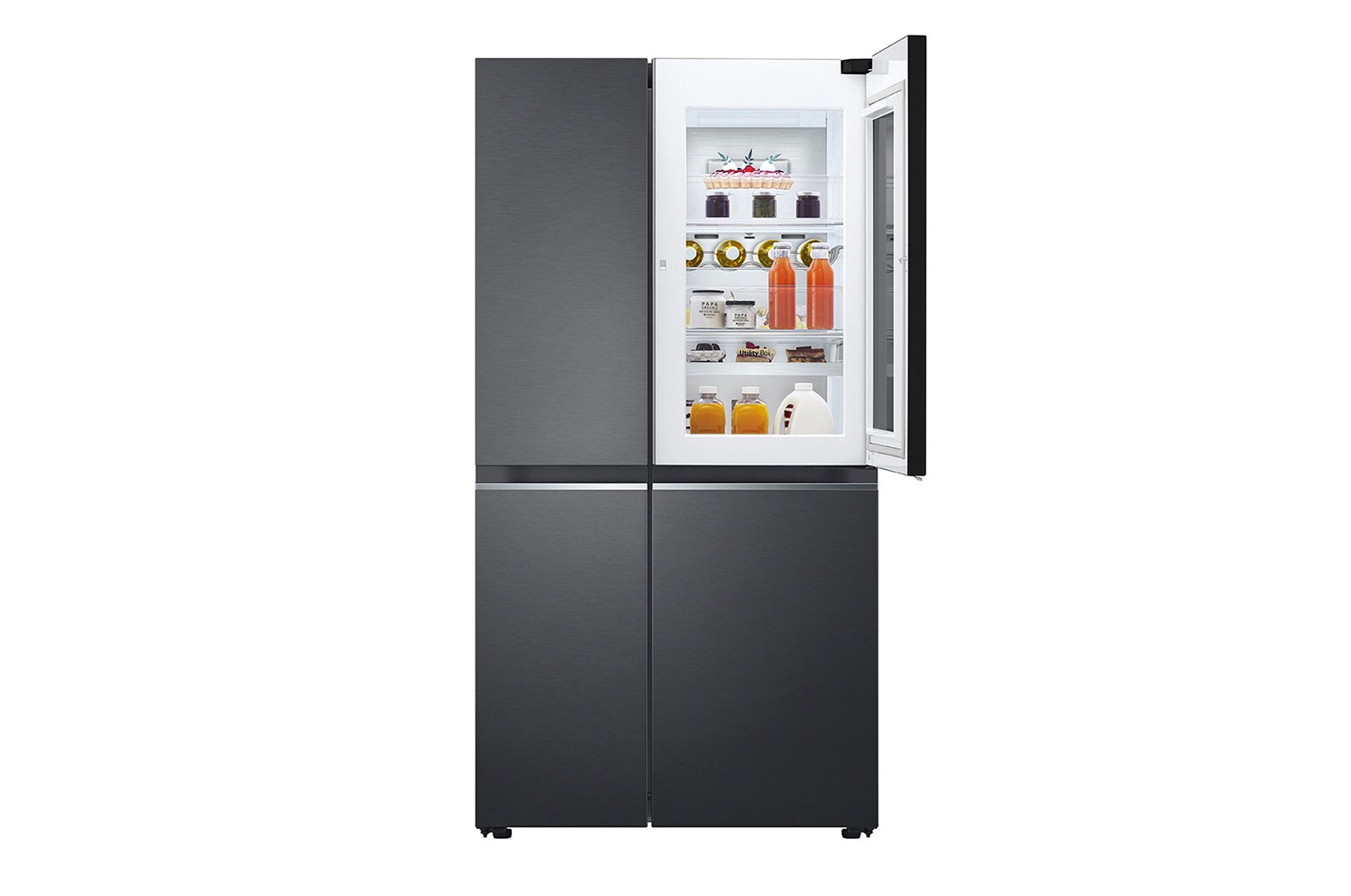 LG ตู้เย็น Instaview Door-in-Door รุ่น GC-Q257CQFS ขนาด 23.1 คิว ระบบ Inverter Linear Compressor พร้อม Smart WI-FI control ควบคุมสั่งงานผ่านสมาร์ทโฟน, GC-Q257CQFS