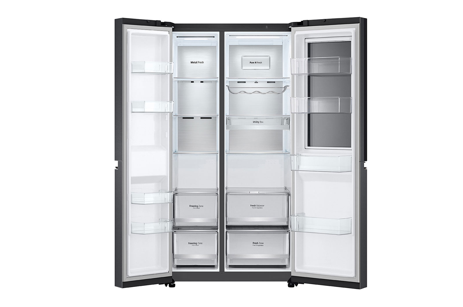 LG ตู้เย็น Instaview Door-in-Door รุ่น GC-Q257CQFS ขนาด 23.1 คิว ระบบ Inverter Linear Compressor พร้อม Smart WI-FI control ควบคุมสั่งงานผ่านสมาร์ทโฟน, GC-Q257CQFS