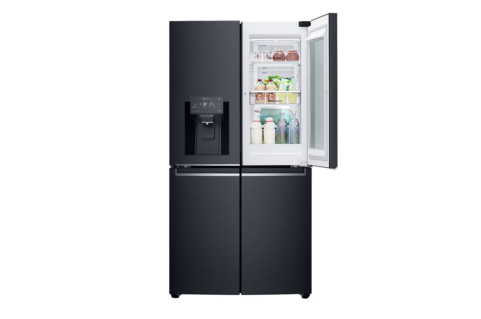 LG ตู้เย็น Multi Door รุ่น GC-X22FTQKL ขนาด 17.4 คิว ระบบ Inverter Linear Compressor พร้อม Smart WI-FI control ควบคุมสั่งงานผ่านสมาร์ทโฟน, GC-X22FTQKL