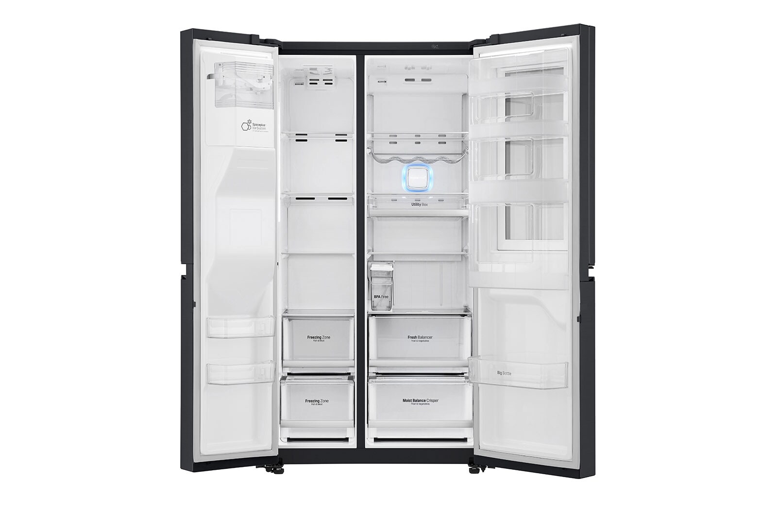 LG ตู้เย็น Side by Side รุ่น GC-X247CKAV ขนาด 21.7 คิว ระบบ Inverter Linear Compressor พร้อม Smart WI-FI control ควบคุมสั่งงานผ่านสมาร์ทโฟน, GC-X247CKAV