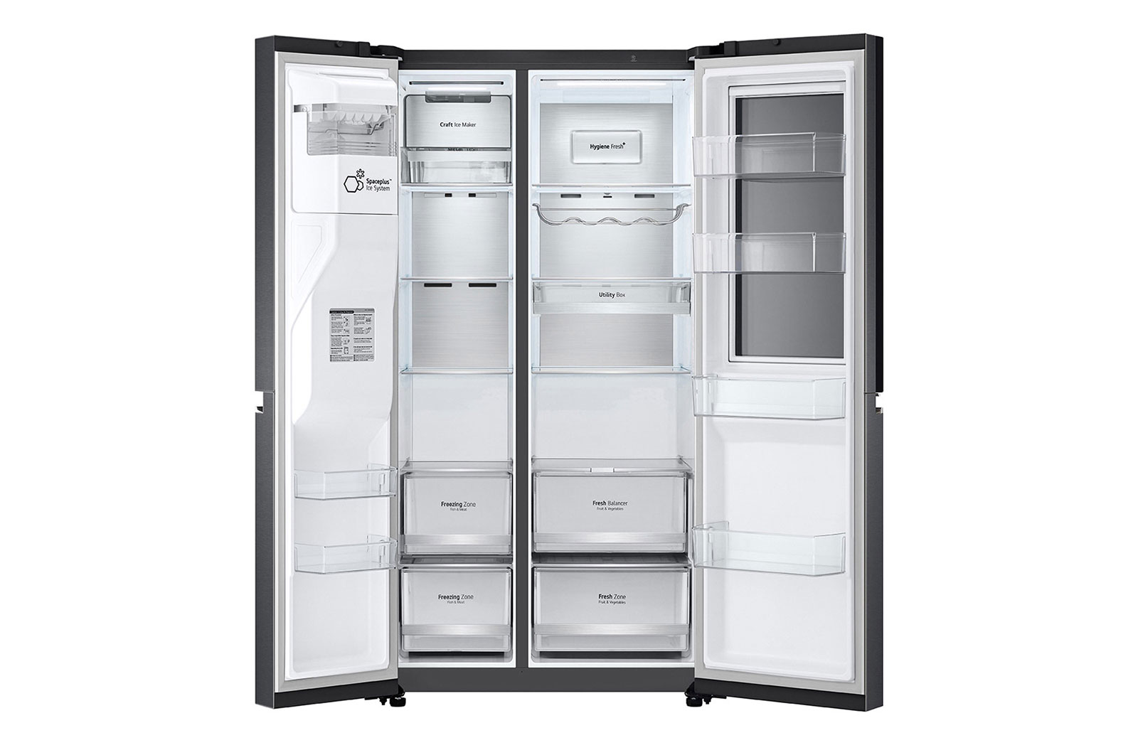 LG ตู้เย็น Instaview Door-in-Door รุ่น GC-X257CQES ขนาด 22.4 คิว ระบบ Inverter Linear Compressor พร้อม Smart WI-FI control ควบคุมสั่งงานผ่านสมาร์ทโฟน, GC-X257CQES