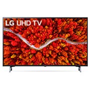 มุมมองด้านหน้าของ LG UHD 4K Smart TV รุ่น 43UP8000 | Real 4K | HDR10 Pro | LG ThinQ AI  |  Google Assistant 43UP8000PTB