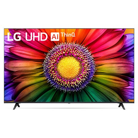 มุมมองด้านหน้าพร้อมด้วย LG UHD AI Thinq