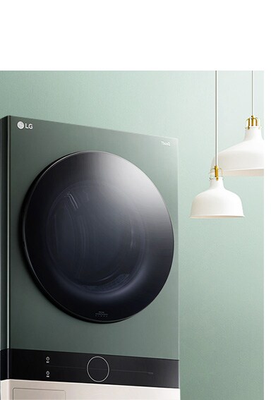 สี nature green ของส่วนบนของ LG Objet WashTower