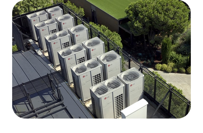 ภาพนี้แสดงตัวอย่างการติดตั้ง HVAC