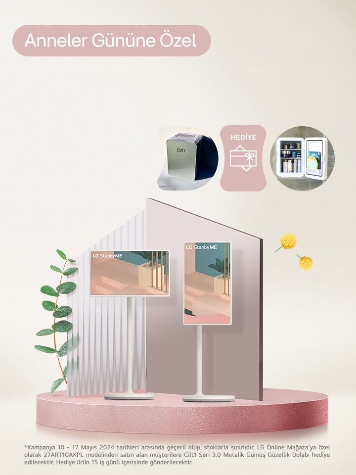  LG StanbyME satın alımlarında Cilt1 Güzellik Buzdolabı Hediye