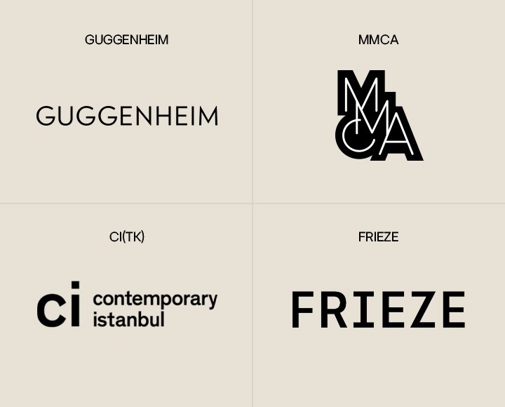 Guggenheim, MMCA, Contemporary İstanbul ve Frieze logosu.