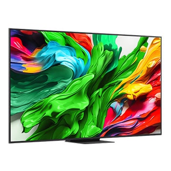 LG QNED evo QNED85 TV’nin arkadan görünümü.