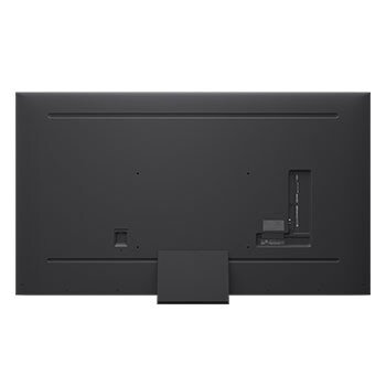 LG QNED evo AI QNED85 4K Smart TV’nin önden ve yandan görünümü uzunluk, genişlik, yükseklik ve derinlik boyutlarını gösteriyor.