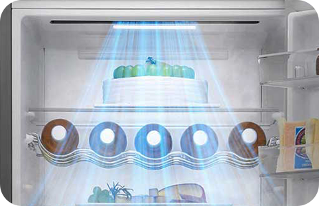 Bu görüntüde DoorCooling+™ işlevi gösterilir.