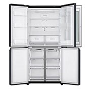 LG InstaView No Frost Buzdolabı  530 Litre 83,5cm Genişlik DoorCooling+ & Hygiene FRESH⁺ᵀᴹ  Mat Siyah, GC-Q22FTQKL