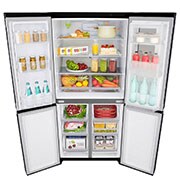 LG InstaView No Frost Buzdolabı  530 Litre 83,5cm Genişlik DoorCooling+ & Hygiene FRESH⁺ᵀᴹ  Mat Siyah, GC-Q22FTQKL