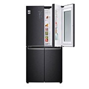 LG InstaView No Frost Buzdolabı  530 Litre 83,5cm Genişlik DoorCooling+ & Hygiene FRESH⁺ᵀᴹ  Mat Siyah, GC-Q22FTQKL