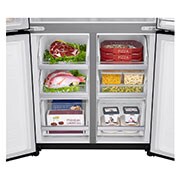 LG InstaView No Frost Buzdolabı  530 Litre 83,5cm Genişlik DoorCooling+ & Hygiene FRESH⁺ᵀᴹ  Mat Siyah, GC-Q22FTQKL